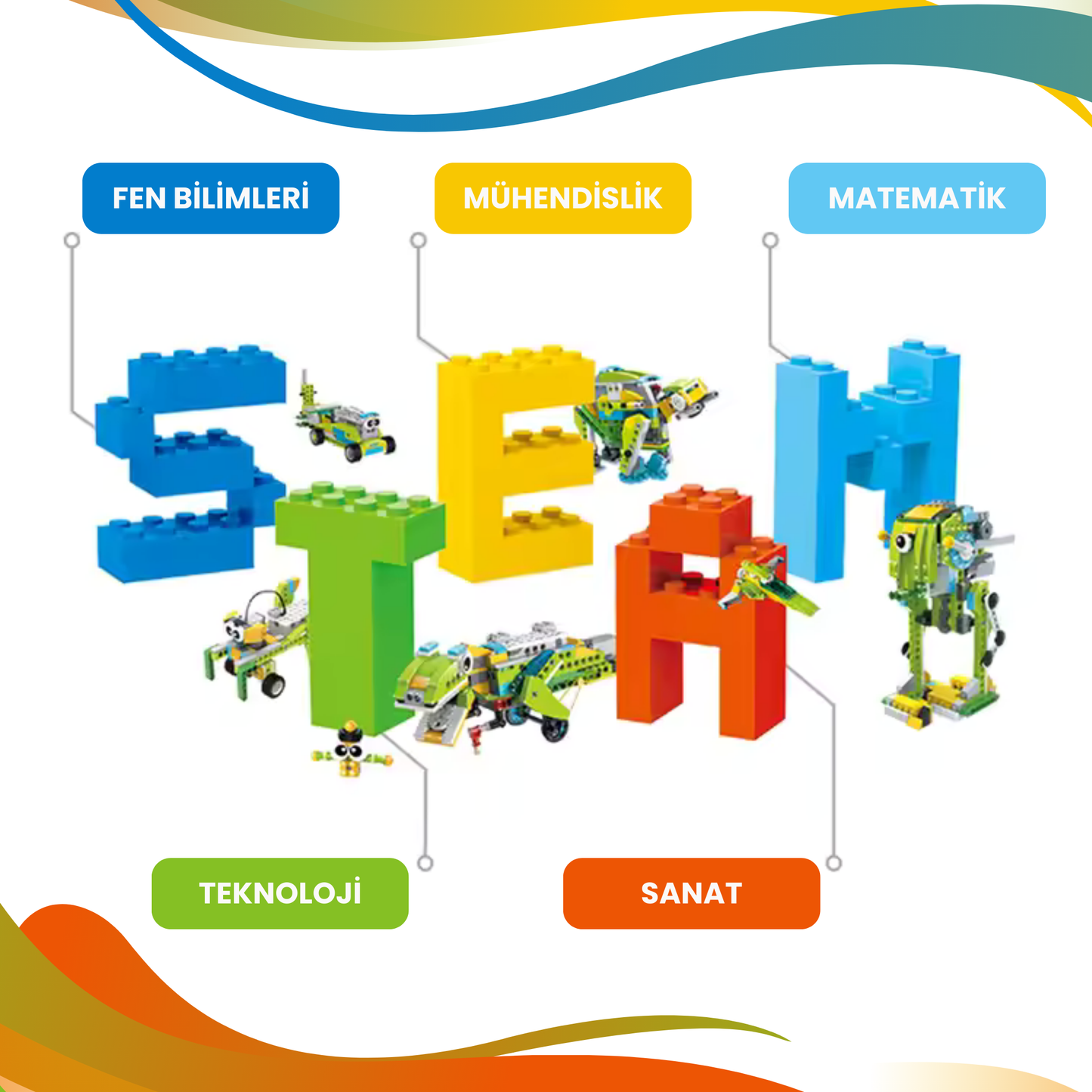Makerzoid Fun Building Blocks 150 Parça 30+ Model