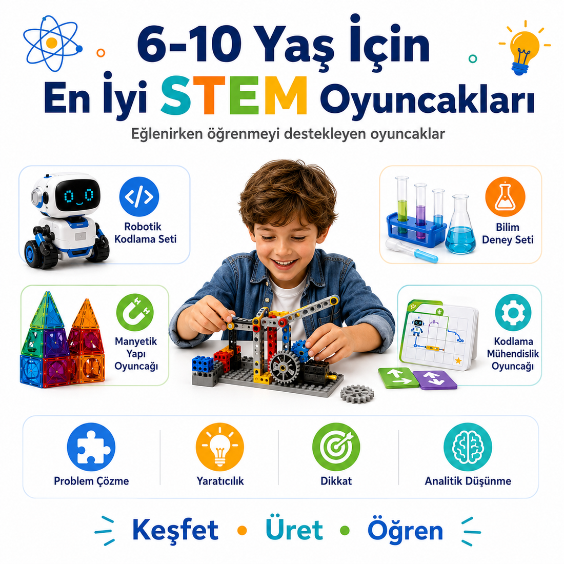 6-10 Yaş İçin En İyi STEM Oyuncakları ve Faydaları