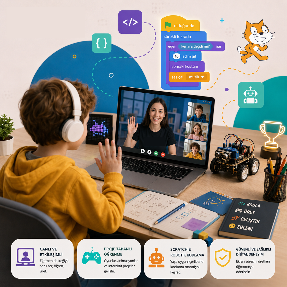 Online Kodlama Eğitimi Verimli mi? Ebeveynler İçin Pratimo Akademi Rehberi