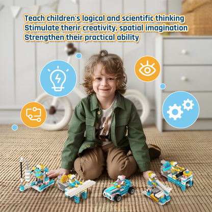 Makerzoid Smart Robot Standard | 300 Pieces, 72+ Models | STEM Coding & Robotics Kit for Ages 6+