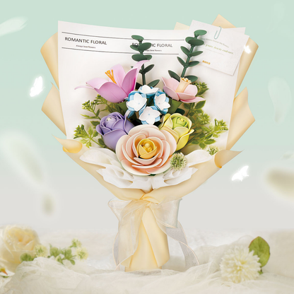 ROKR Floral Art | Springtime Bouquet | Wooden 3D Puzzle for Display & Gifting