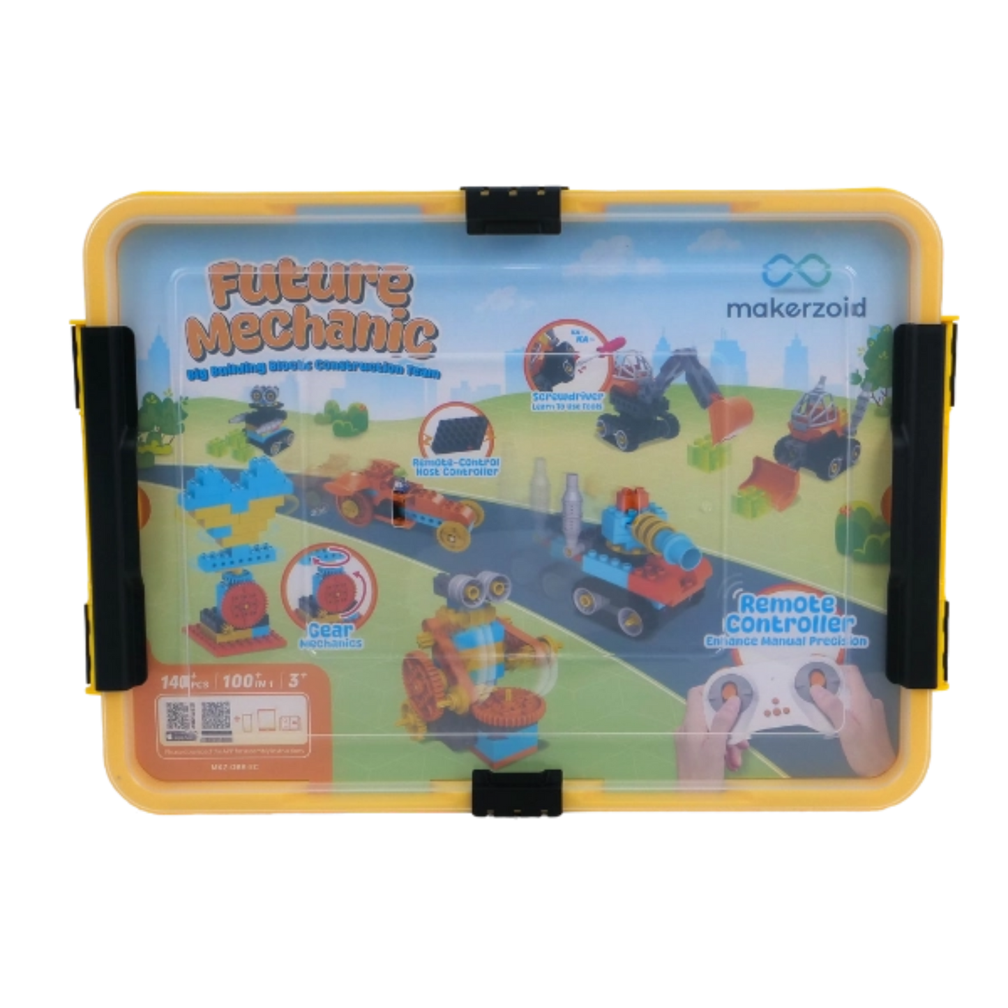 Future Mechanic – Big Building Blocks Construction Team 140 Parça 100 Model 3+ Yaş