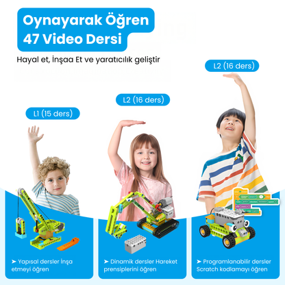 Makerzoid Robot Master Premium 600 Parça 300+ Model Robot Kodlama Seti 6+ Yaş