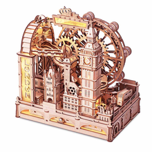 ROKR Marble Travel | London Edition | 3D Wooden Puzzle & Marble Run