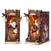 Rolife Book Nook | Dive into Wonderland | DIY 3D Miniature Bookshelf Insert Kit
