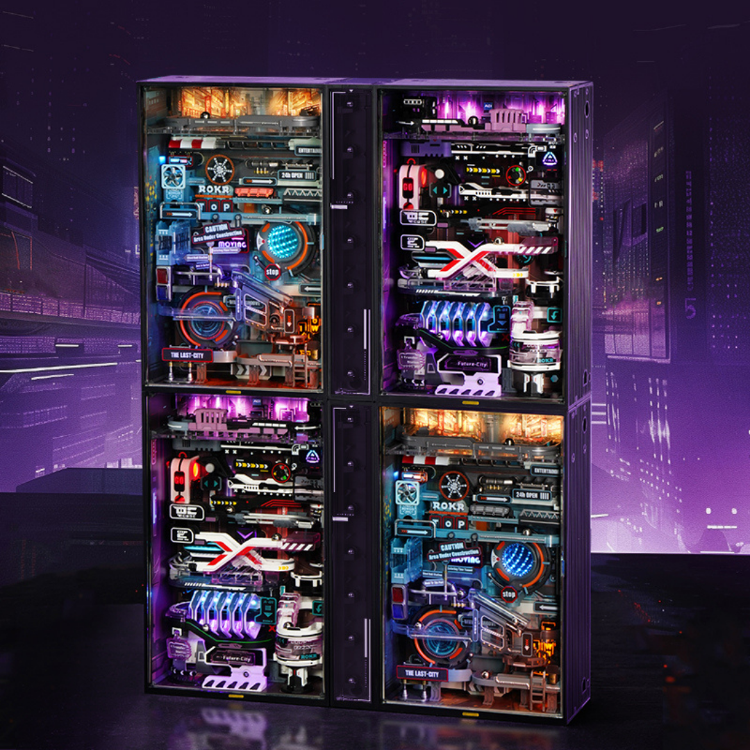 ROKR Parallel World | The Last City | Futuristic DIY 3D Wooden Puzzle