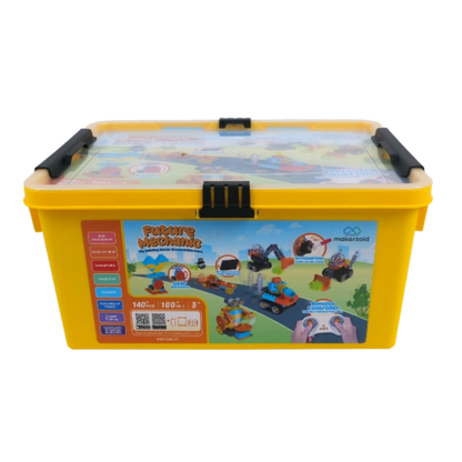 Future Mechanic – Big Building Blocks Construction Team 140 Parça 100 Model 3+ Yaş