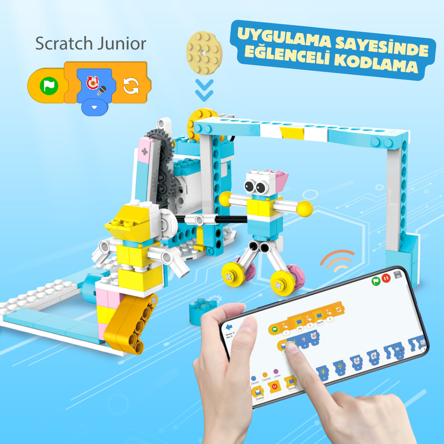 Makerzoid Smart Robot Premium 400 Parça 200+ Model Robot Kodlama Seti 6+ Yaş