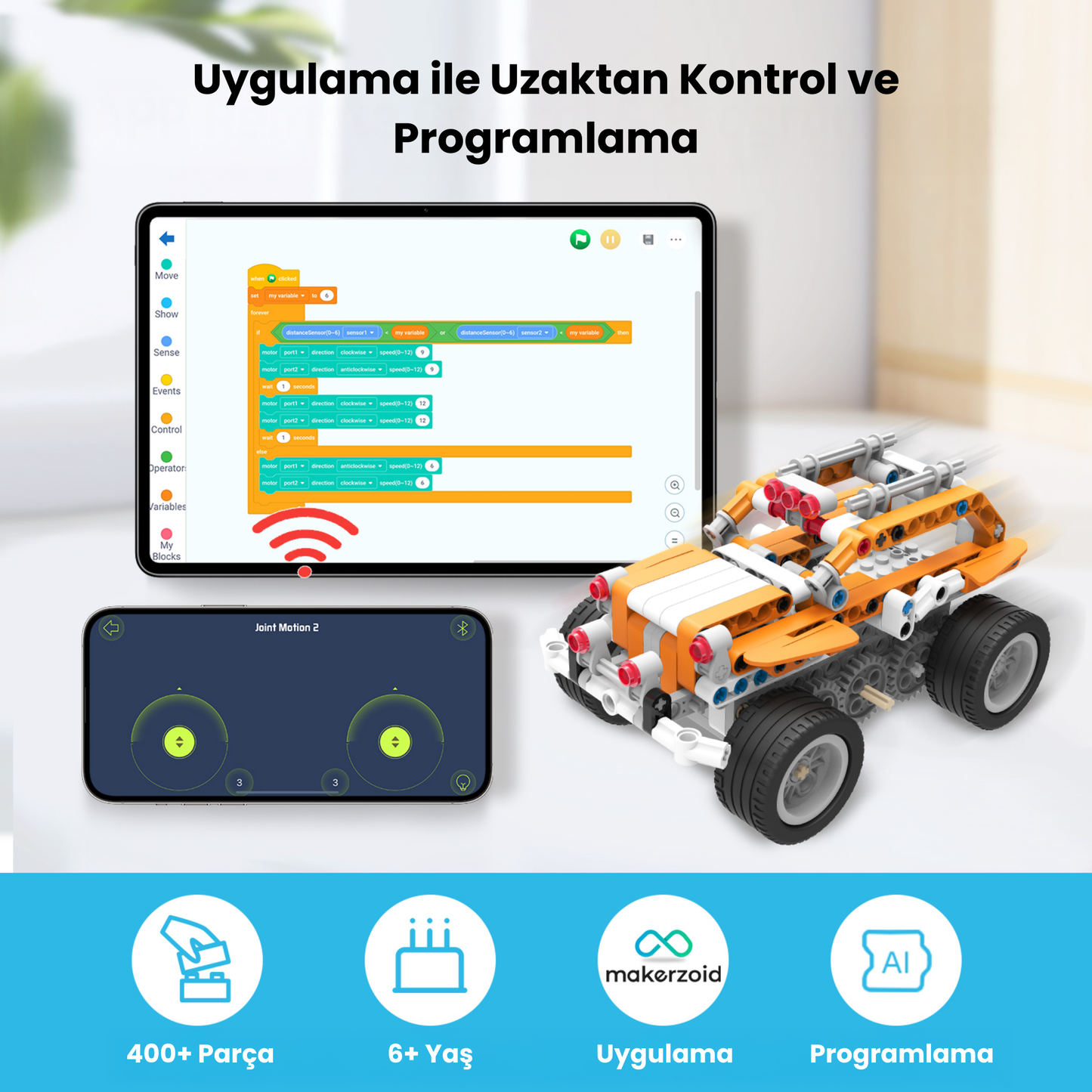 Makerzoid Superbot 400 Parça 26+ Model