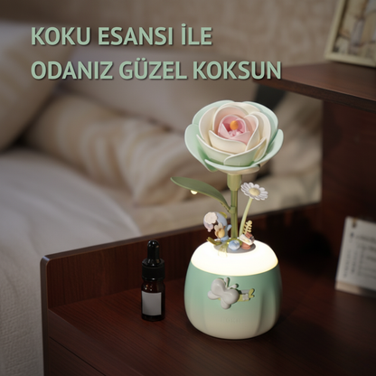 ROKR Floral Art | Camellia Lamp | DIY Wooden Puzzle & Ambient Light