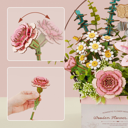 Rowood Wooden Flower Basket