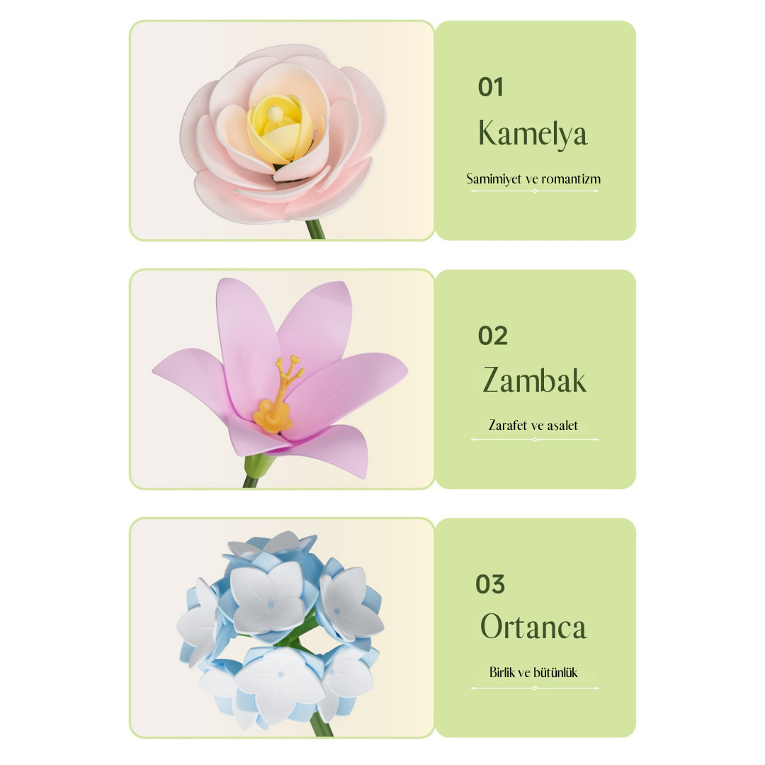 ROKR Floral Art | Springtime Bouquet | Wooden 3D Puzzle for Display & Gifting