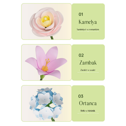 ROKR Floral Art | Springtime Bouquet | Wooden 3D Puzzle for Display & Gifting