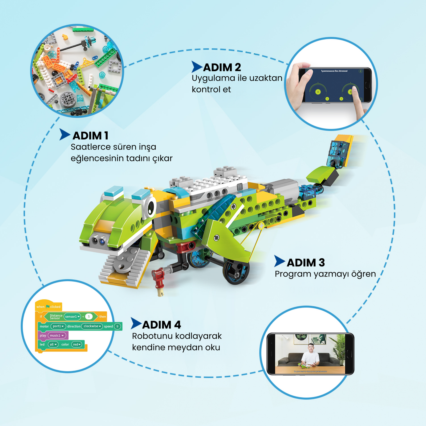 Makerzoid Robot Master Premium 600 Parça 300+ Model Robot Kodlama Seti 6+ Yaş