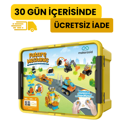 Future Mechanic – Big Building Blocks Construction Team 140 Parça 100 Model 3+ Yaş