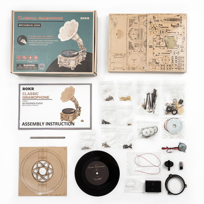 ROKR Classic Gramophone | A Vintage Touch You Can Build