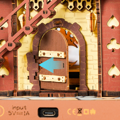 ROKR Wonderland Cuckoo Clock | DIY 3D Wooden Puzzle | Functional Mechanical Clock