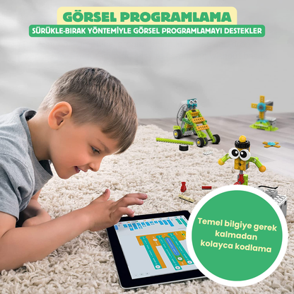Makerzoid Robot Master Standard 370 Parça 100+ Model Robot Kodlama Seti 6+ Yaş