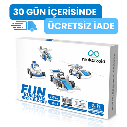 Makerzoid Fun Building Blocks 150 Parça 30+ Model