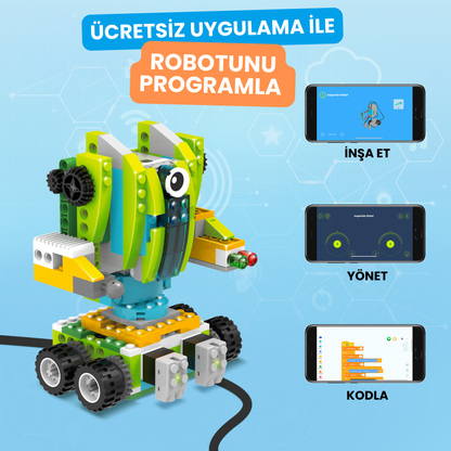 Makerzoid Robot Master Premium 600 Parça 300+ Model Robot Kodlama Seti 6+ Yaş