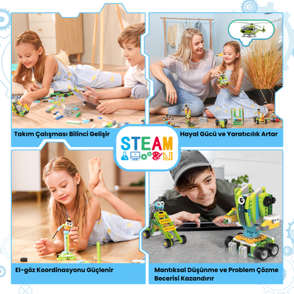 Makerzoid Robot Master Premium 600 Parça 300+ Model Robot Kodlama Seti 6+ Yaş