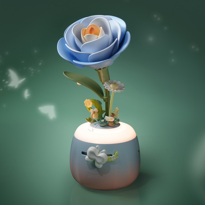 ROKR Floral Art | Camellia Lamp | DIY Wooden Puzzle & Ambient Light