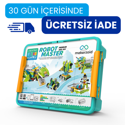 Makerzoid Robot Master Premium 600 Parça 300+ Model Robot Kodlama Seti 6+ Yaş