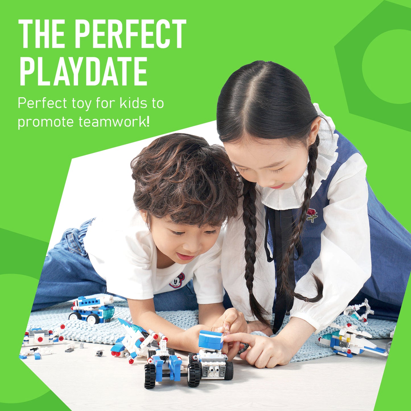 Makerzoid Fun Building Blocks for STEM | 150 Pieces, 30+ Models to Build!