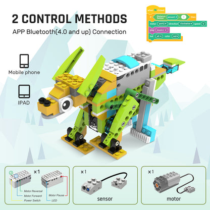 Makerzoid Robot Master Standard | 370 Pieces, 100+ Models | Robotics & Coding Kit for Ages 6+