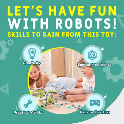 Makerzoid Robot Master Standard | 370 Pieces, 100+ Models | Robotics & Coding Kit for Ages 6+