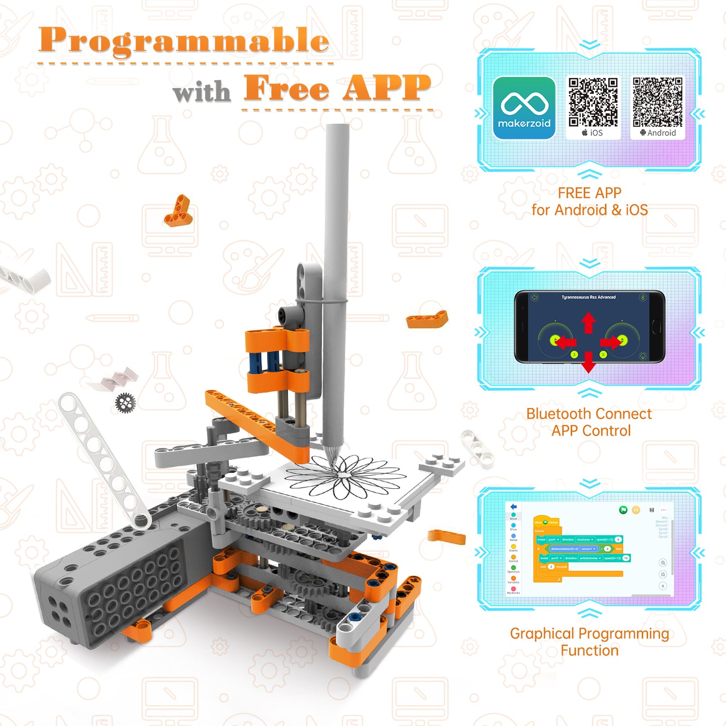 Makerzoid Superbot | 400 Pieces, 26+ Models to Build!