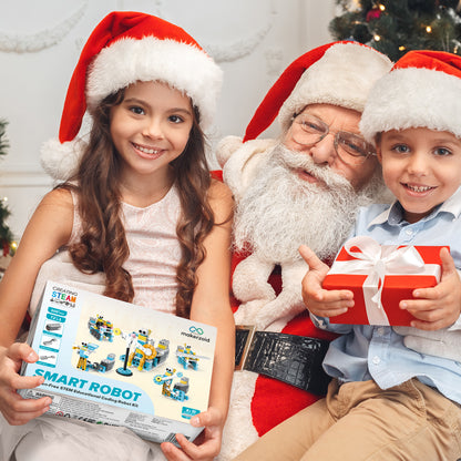 Makerzoid Smart Robot Standard | 300 Pieces, 72+ Models | STEM Coding & Robotics Kit for Ages 6+