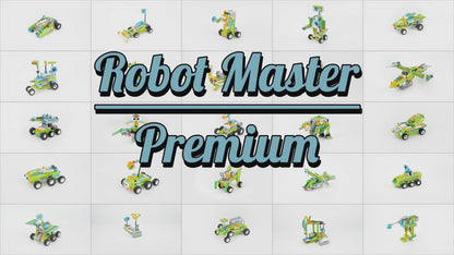 Makerzoid Robot Master Premium | 600 Pieces, 300+ Models | Advanced Robotics & Coding Kit for Ages 6+